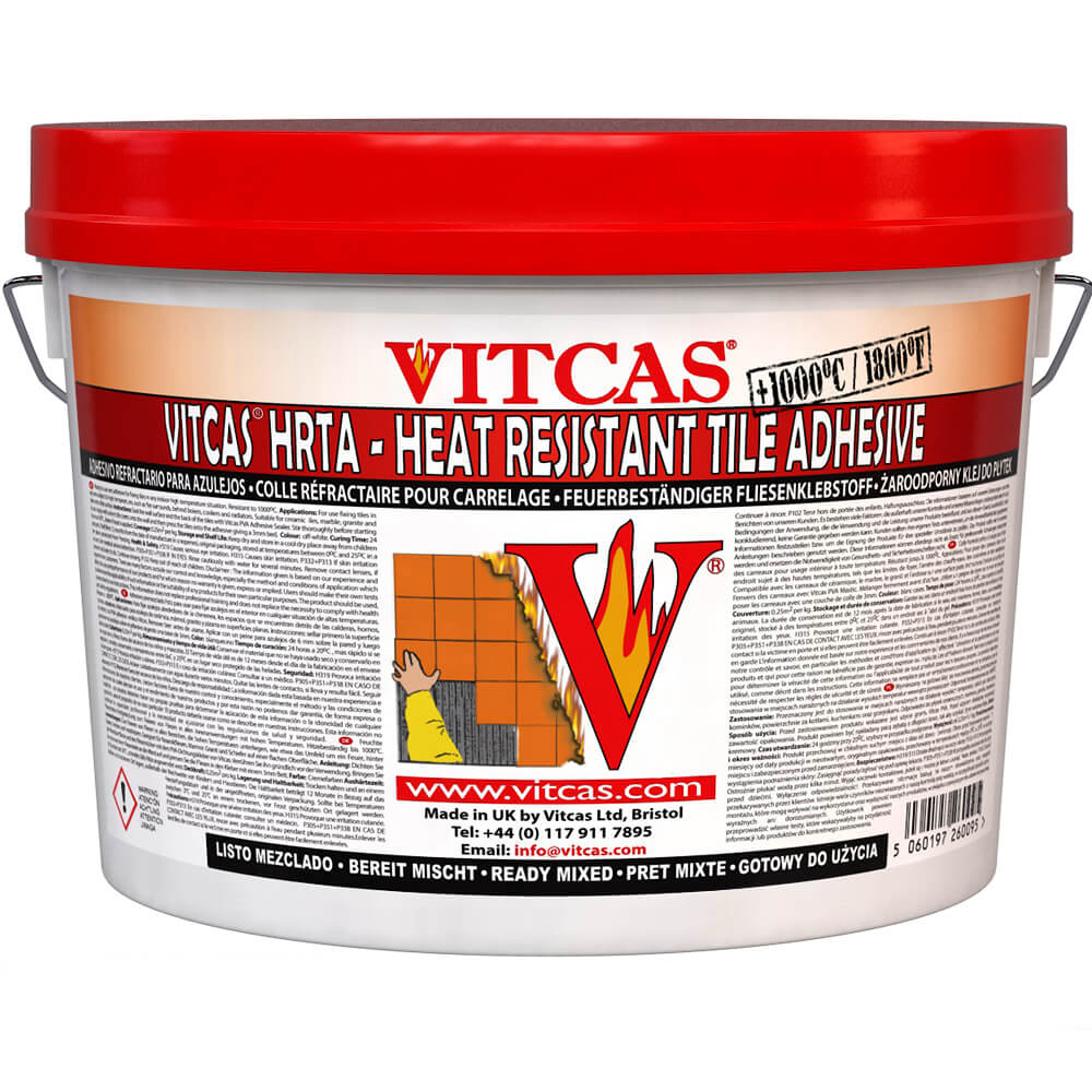 Vitcas Heat Resistant Tile Adhesive for compatible indoor tiling
